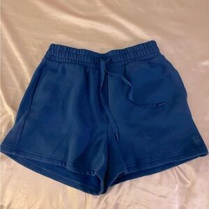 victoria’s secret pink royal blue sweatshorts never worn!